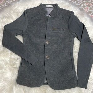 ZHAOCOIBAO  3/4 Length Grey Heavy Lined Fleece Knit Arms & Side Panels -6-#0086